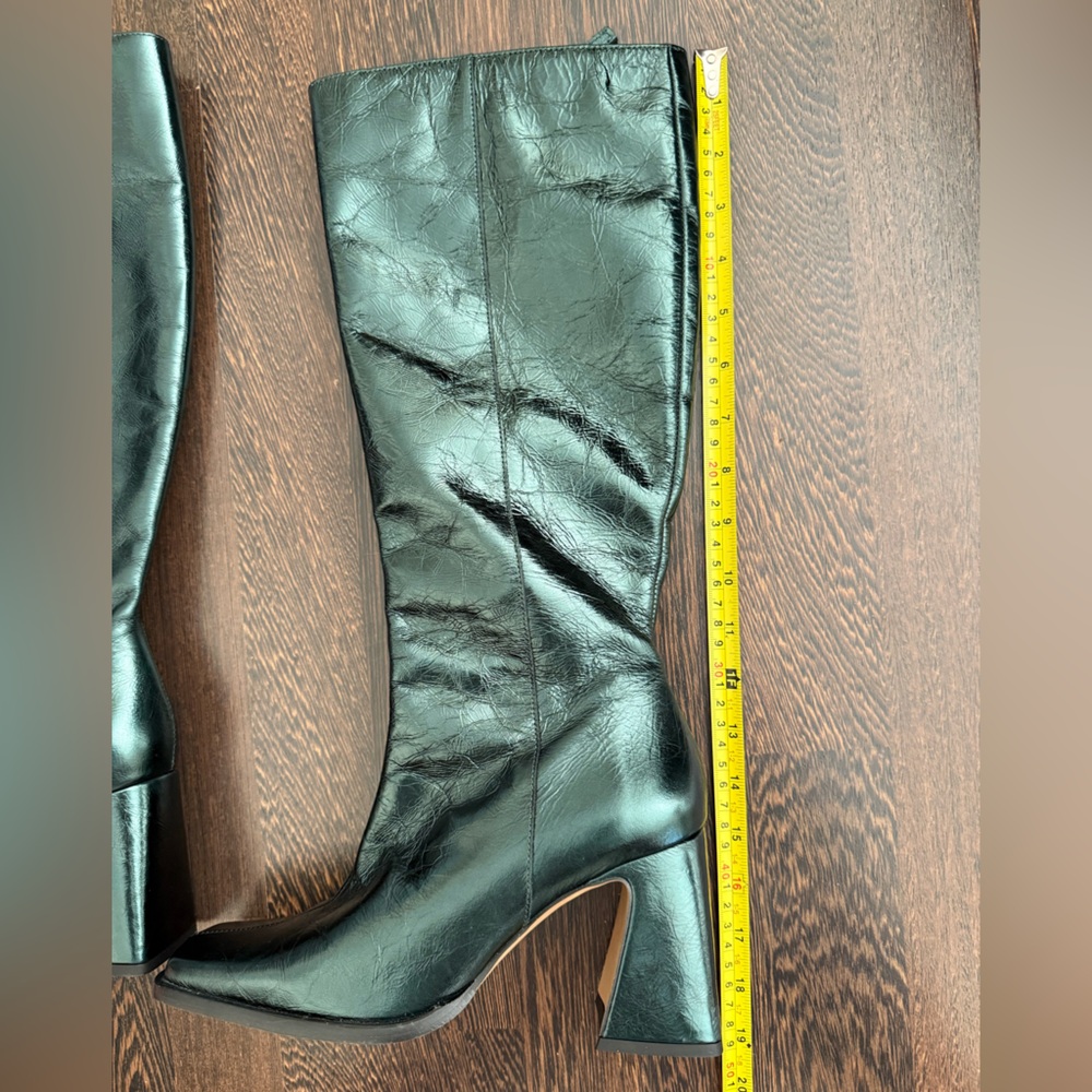 Ana Palma Knee High Green Heeled Boots Eu 40 View 4